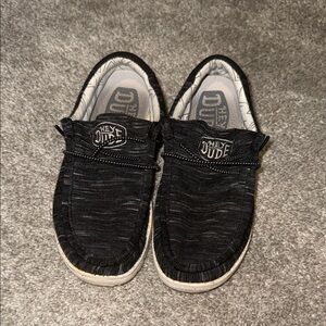 Hey Dude Kids Black Casual Slip-On Sneakers